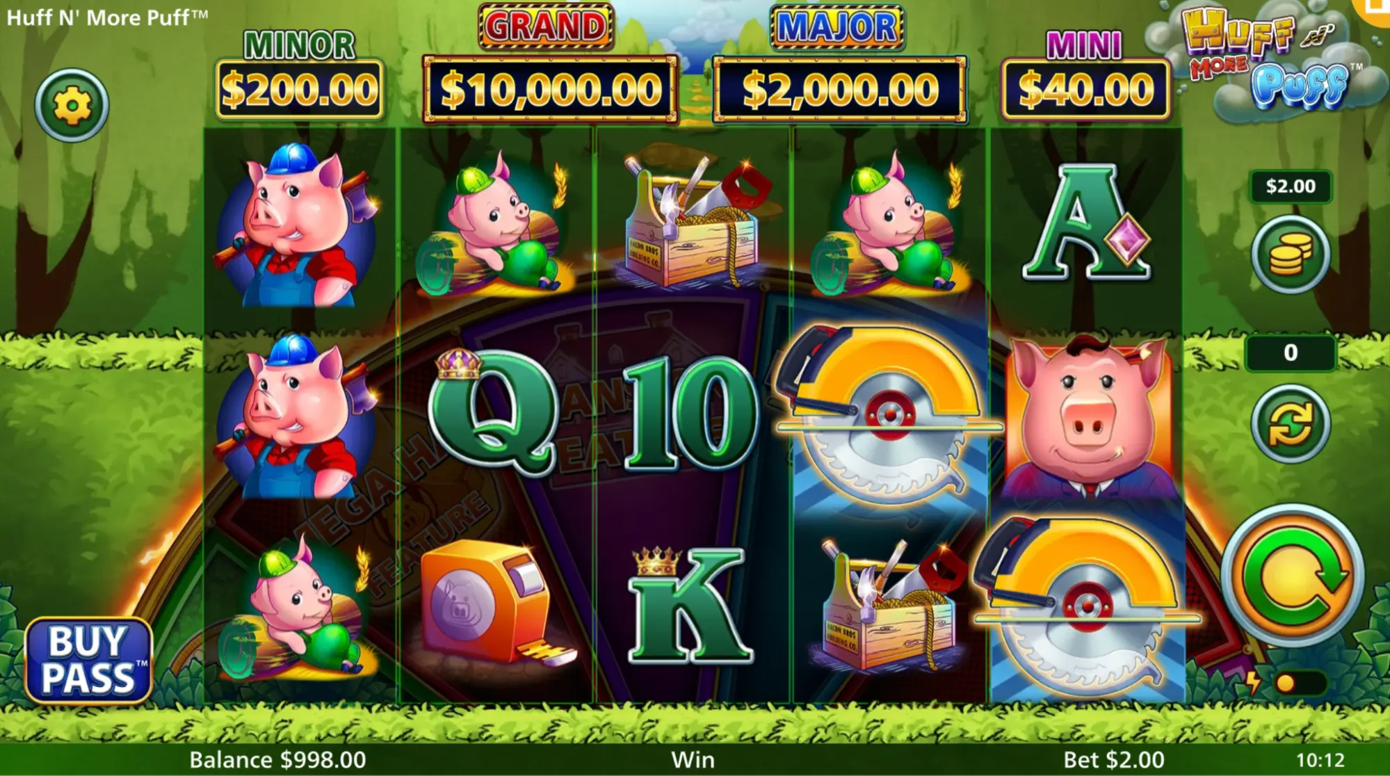Huff N' More Puff logo slot
